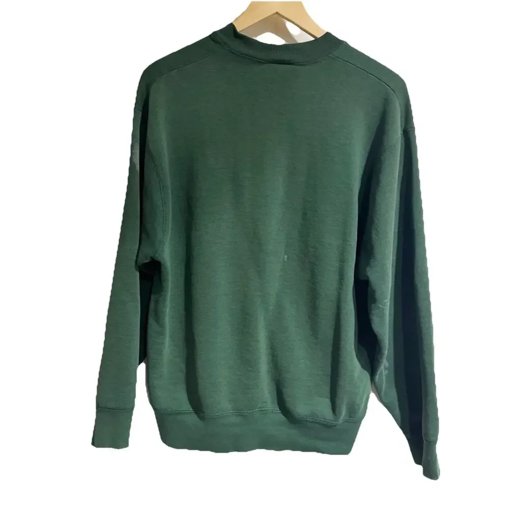 Vintage Oregon Ducks Sweatshirt Adult Size Large Pro Player USA Green - Picture 5 of 5